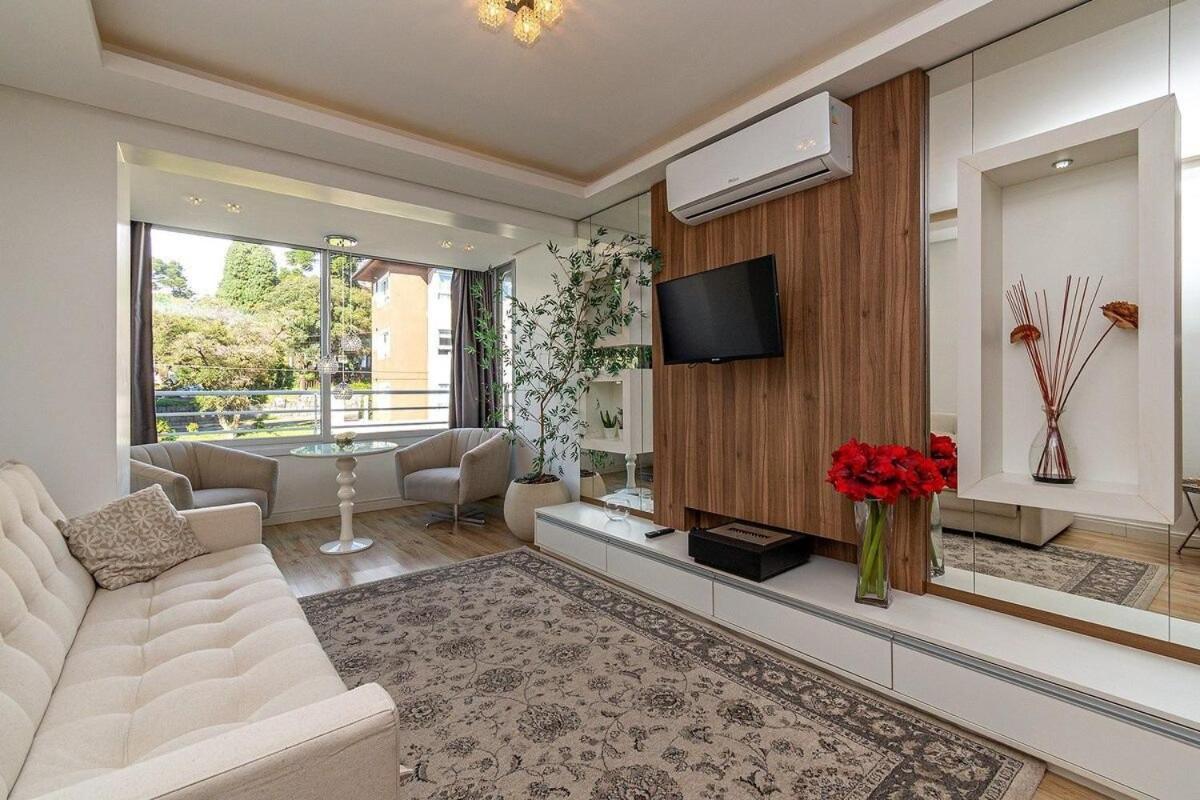 Apartamento Rosa Edificio Parque Da Vinicola Gramado