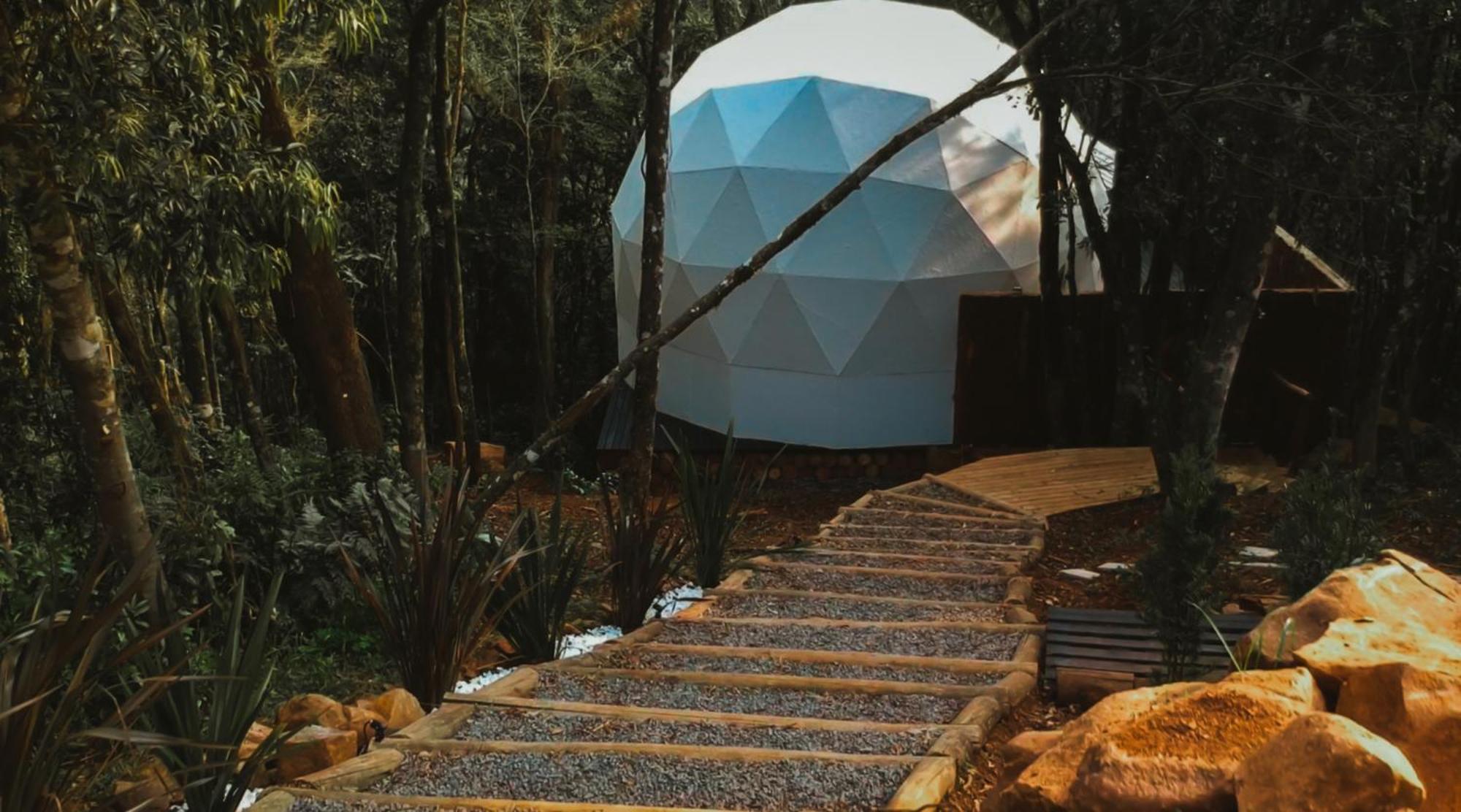 Domo Supernova By @highlowstays Tenda de luxo Gramado