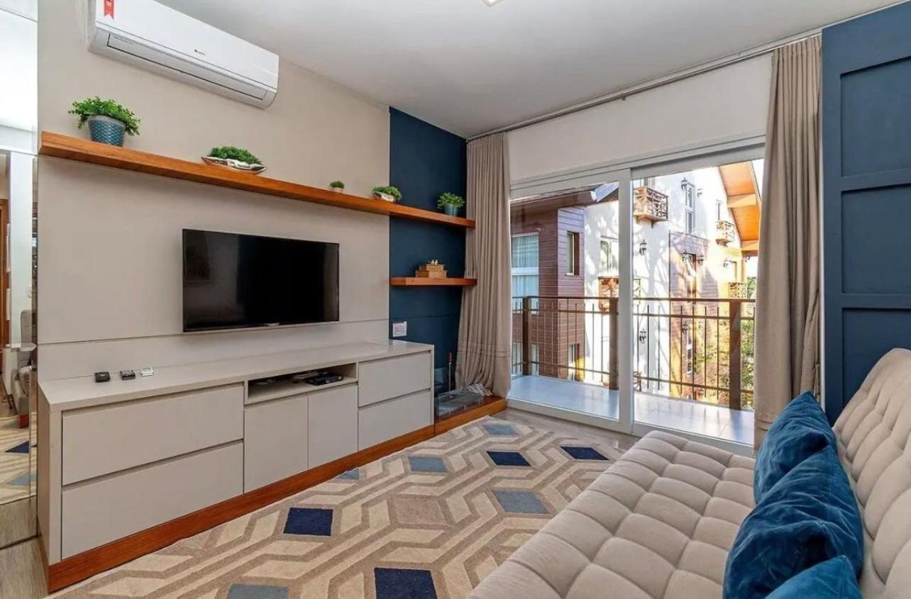 Excelente Apto Com Lareira E Piscina Aquecida Apartamento Gramado