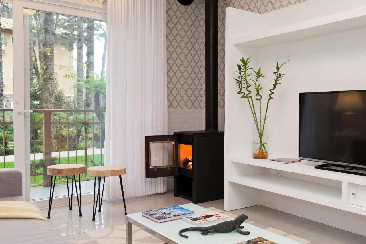 Apartamento Aconchego Na Serra Com Lareira E Piscina Aquecida 4min Centro *