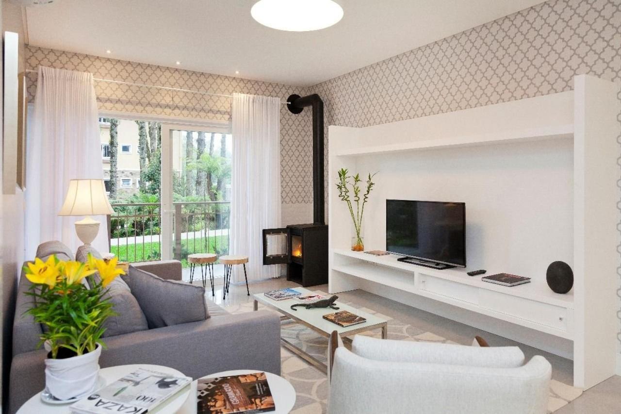 Aconchego Na Serra Com Lareira E Piscina Aquecida 4min Centro Apartamento *